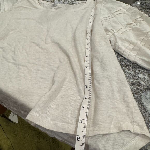 Chicos's Womens Linen 3/4 Sleeve Top XL - Picture 8 of 8